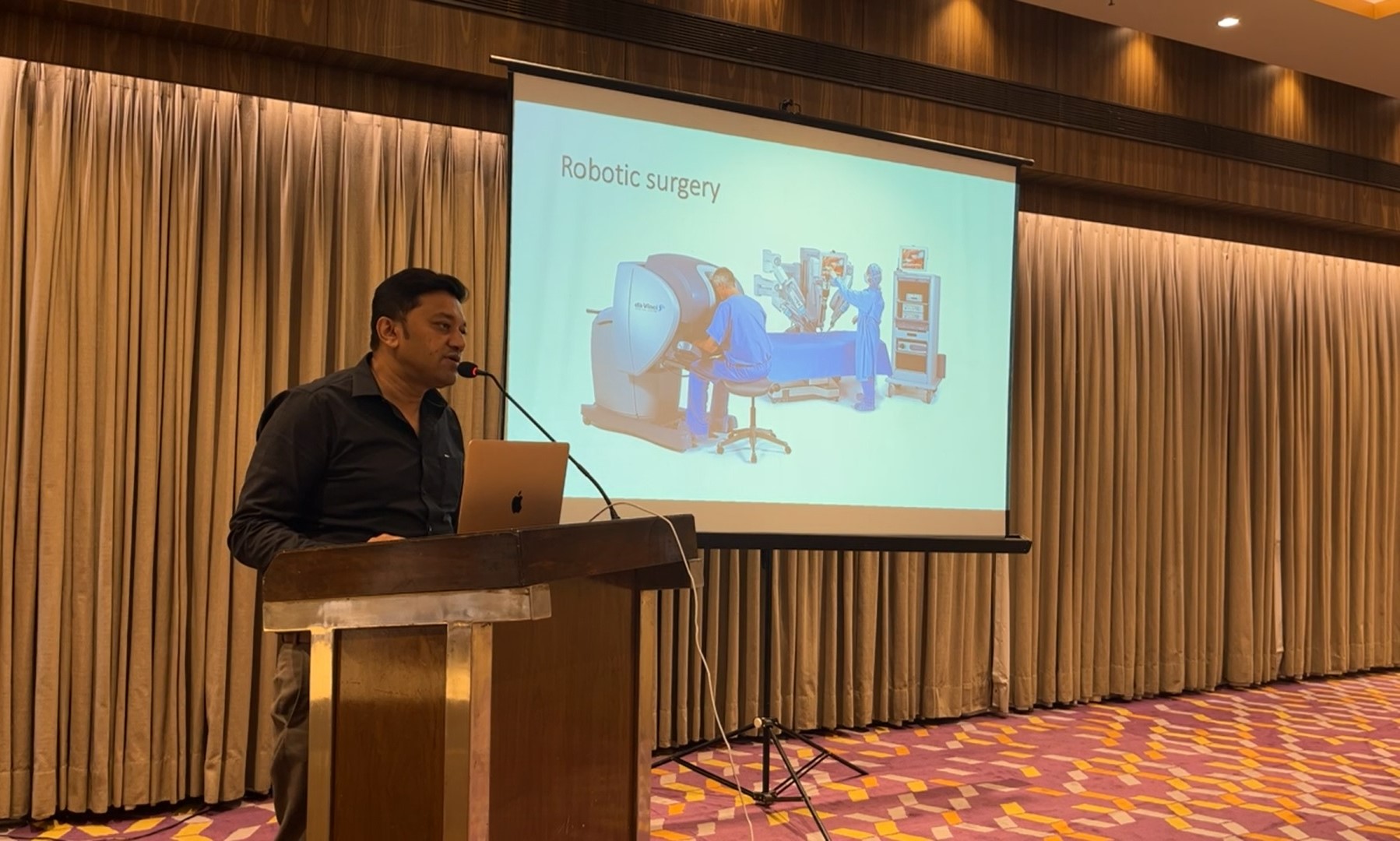 Dr Arunava Roy speaking at the event