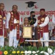 Dr Sudarshan Ballal Chairman Manipal Hospitals being facilitated by Honble Governor Thawarchand Gehlot in the presence of other key dignitaries