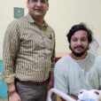 Dr. Akhilesh with the patient