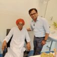 Patient Sriram left side with doctor Mukesh Pandey Right side