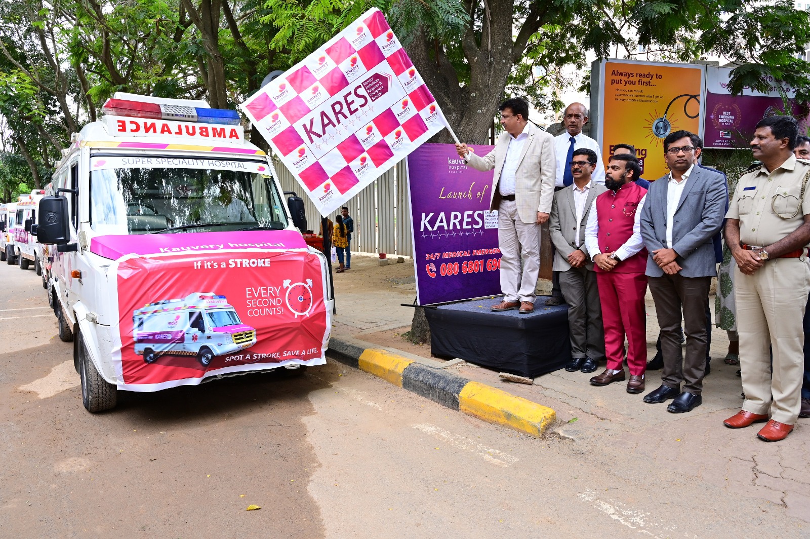 Kauvery Hospital Launches 15 State-of-the-Art Ambulances Through KARES ...