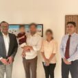 From L to R Dr Vibhor patient with family and Dr Shankar
