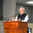 Dr. Jitendra Sharma and Mr. Suresh Vazirani during the Erba Global MedTech University handover ceremony at AMTZ on Dr. APJ Abdul Kalam’s birth anniversary.